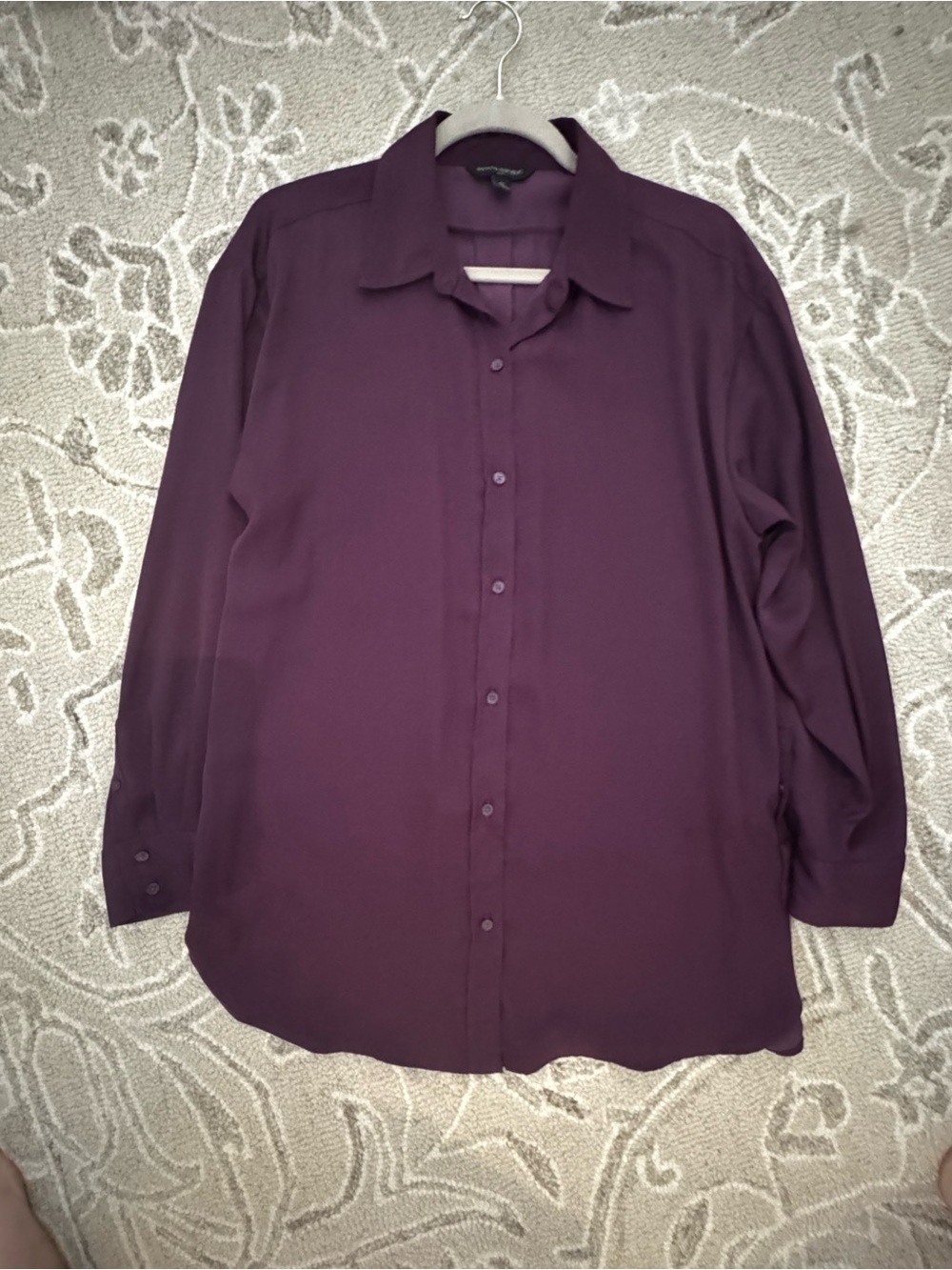 Banana Republic Women's Plum Button-Down Shirt
